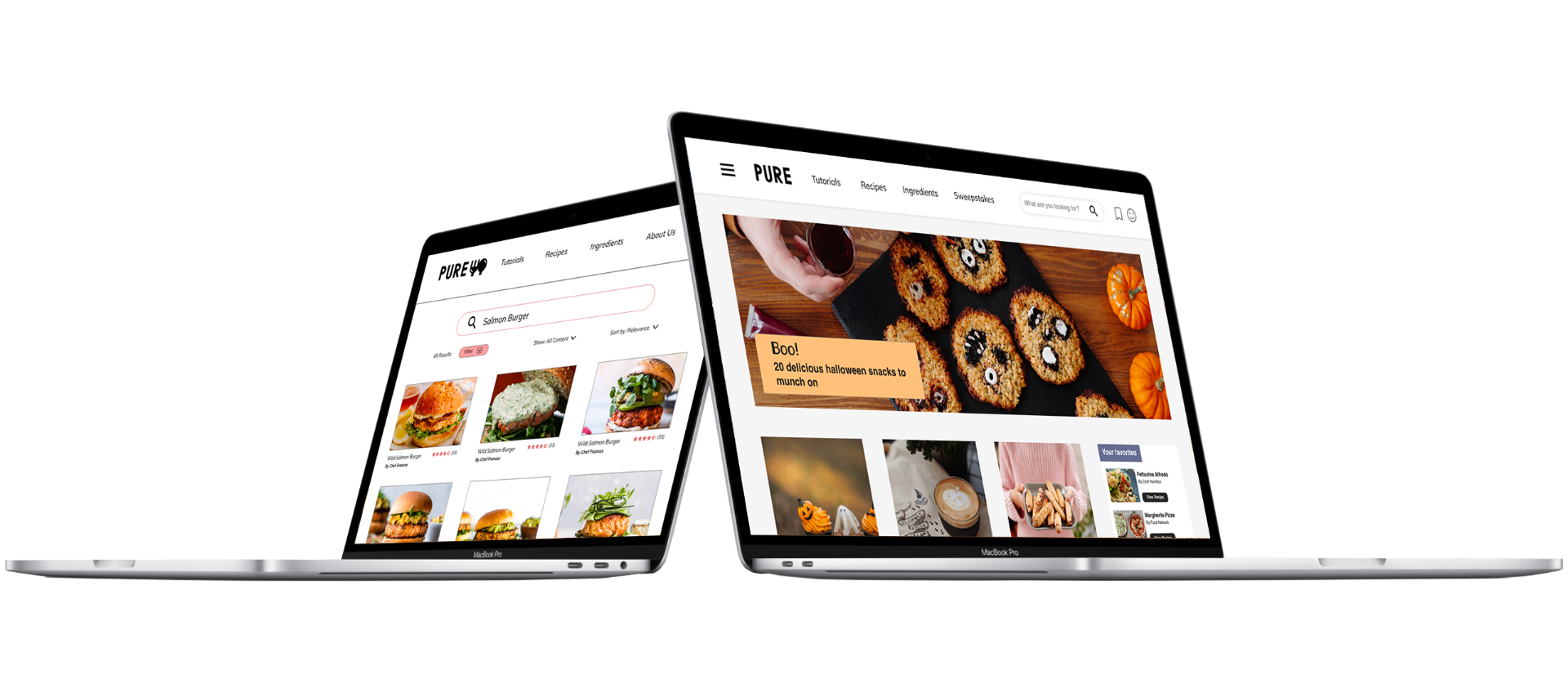 Pure Cooking — Personal project 